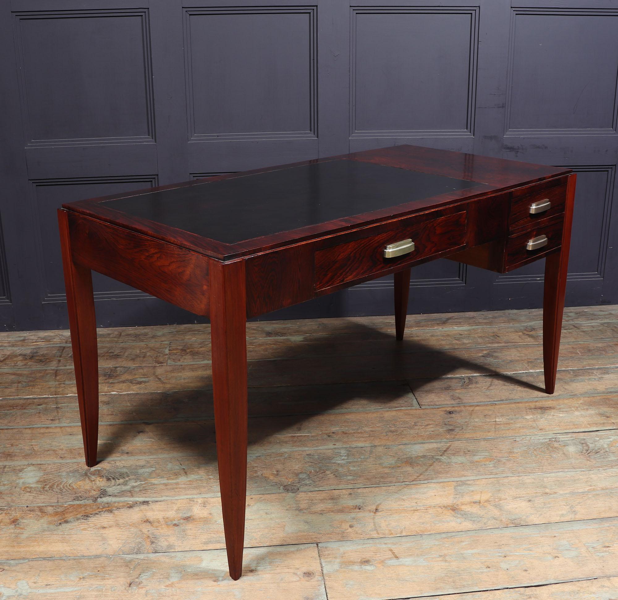 French, Art Deco Desk in Rosewood 6