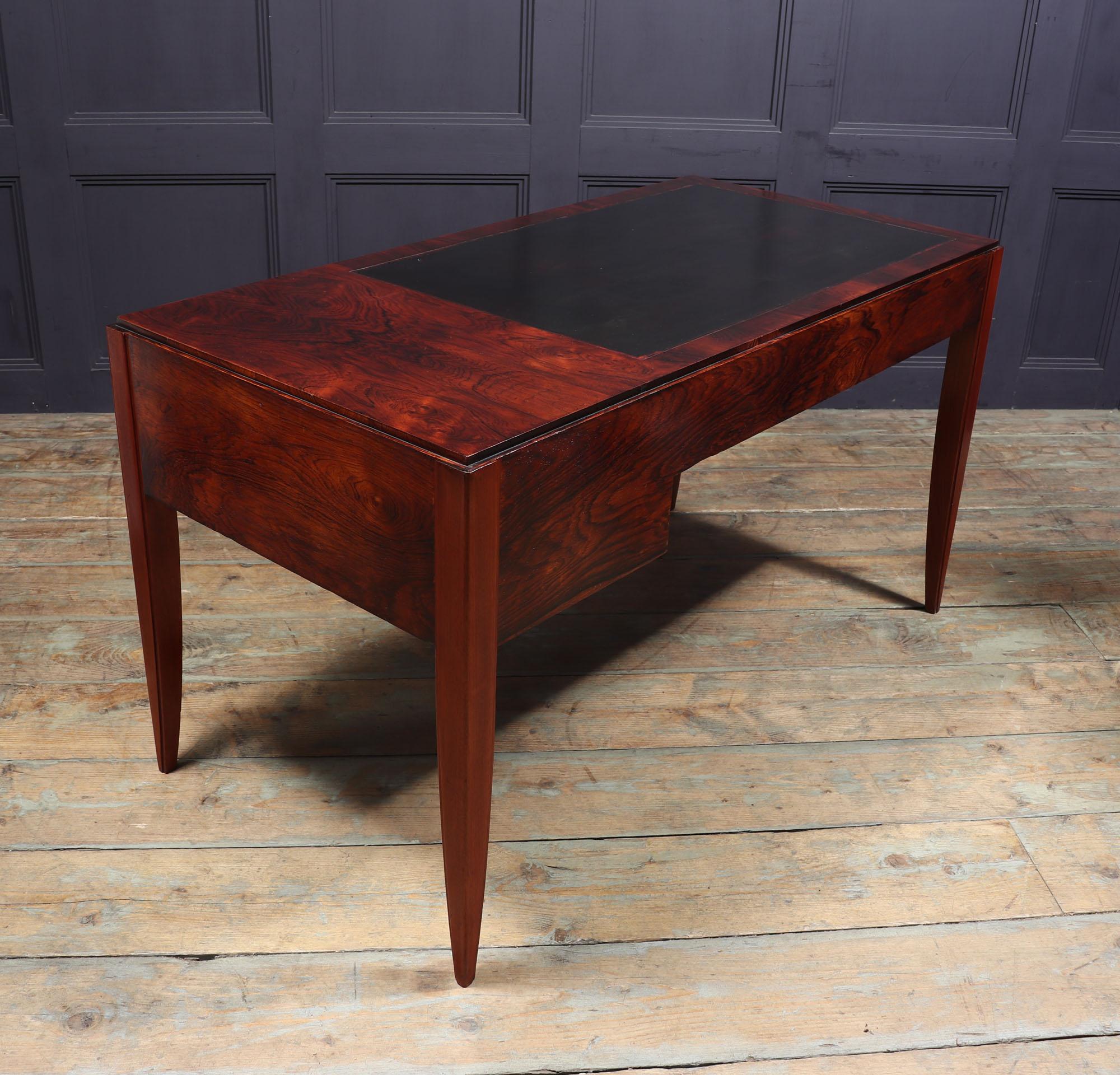 French, Art Deco Desk in Rosewood 9