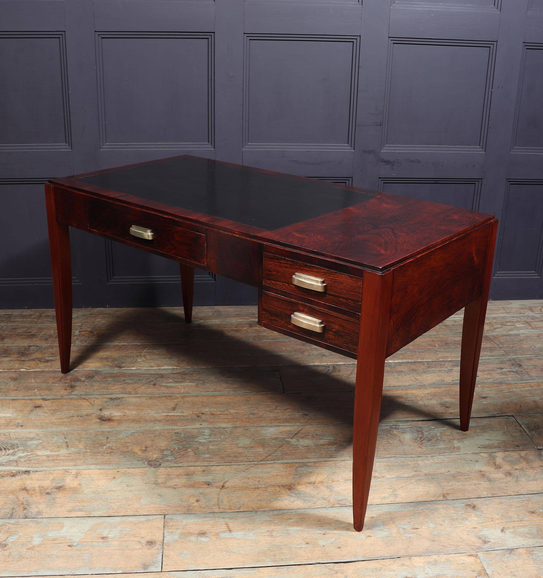 French, Art Deco Desk in Rosewood 10