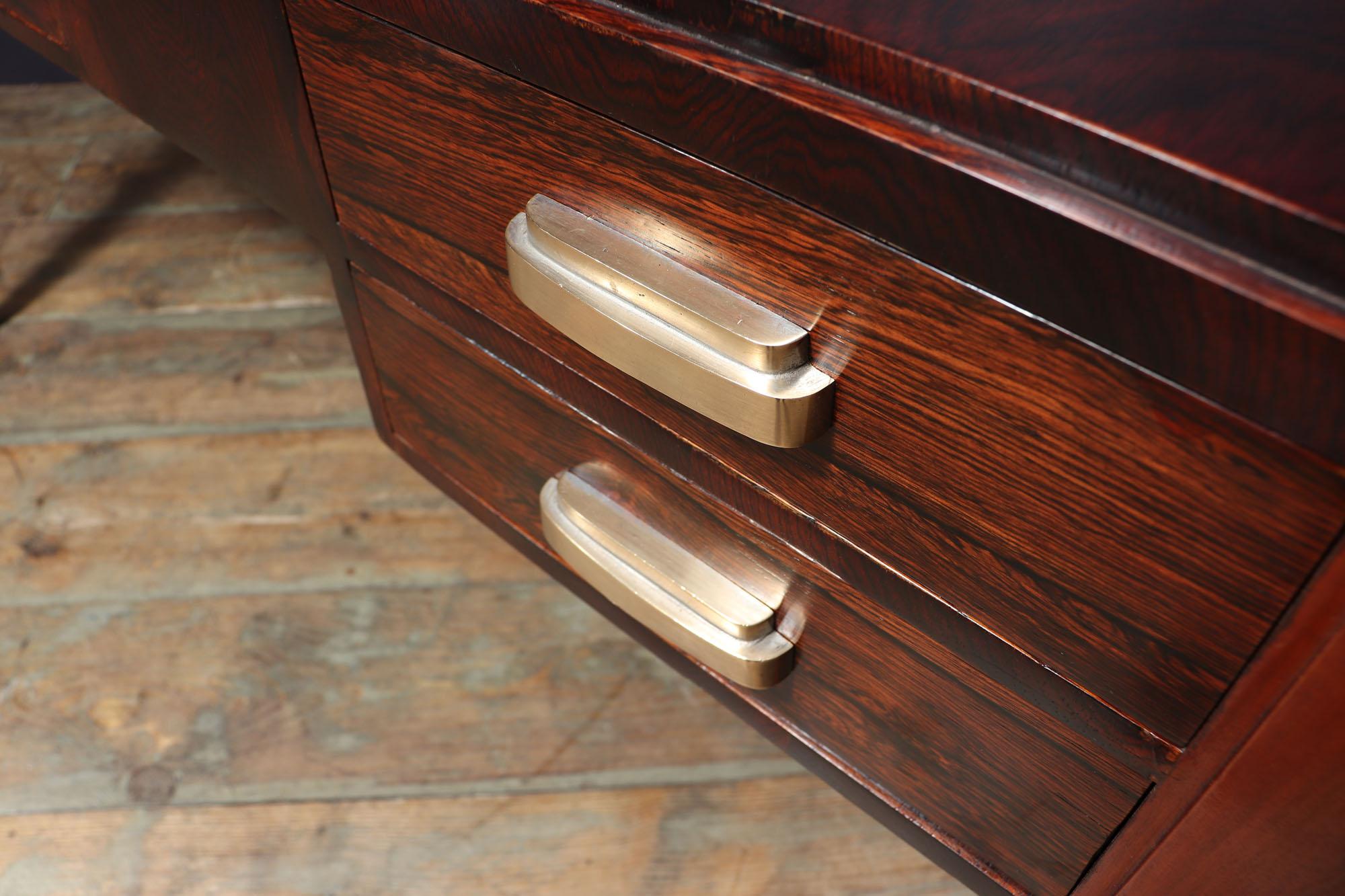 French, Art Deco Desk in Rosewood 11