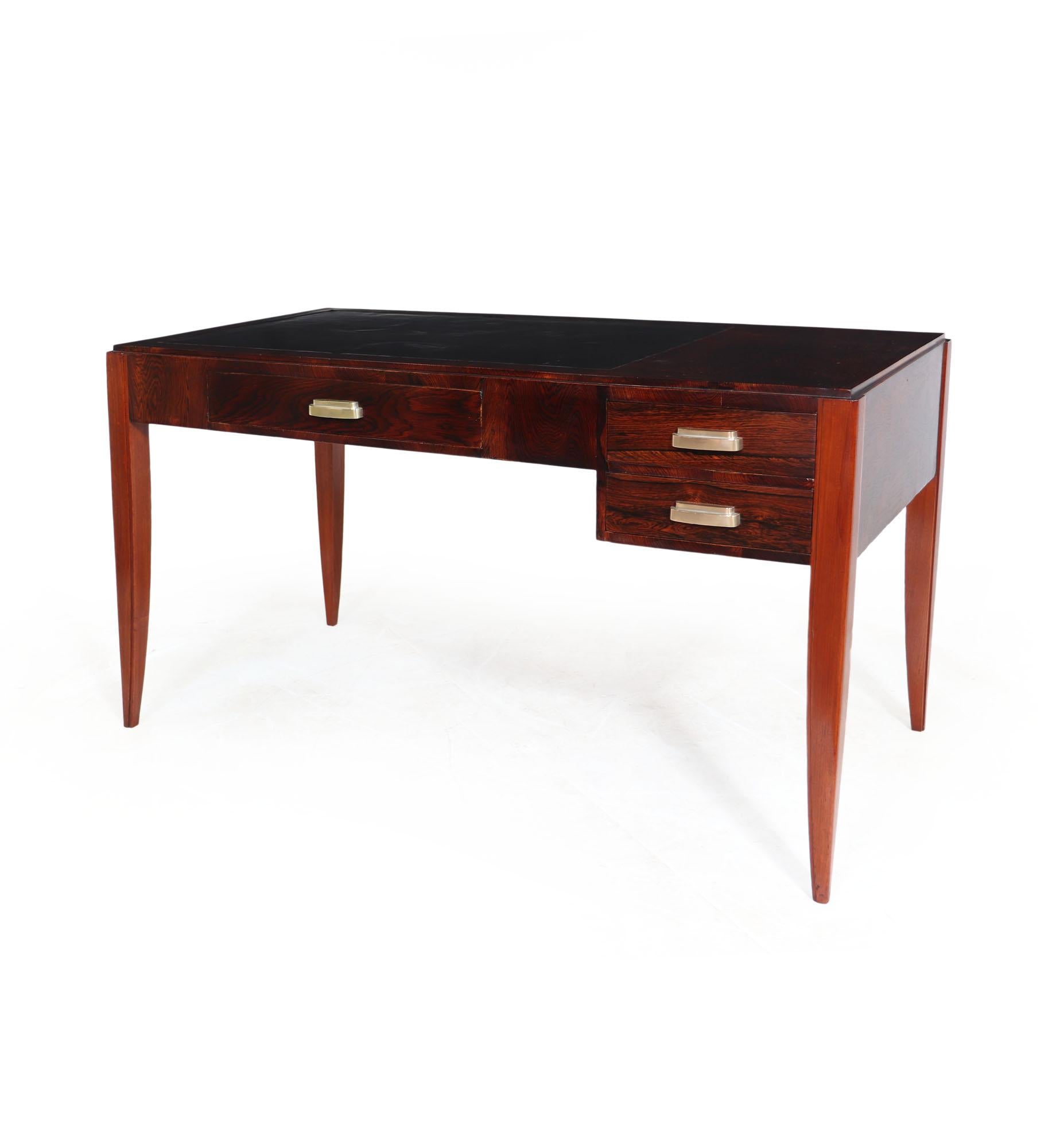 French, Art Deco Desk in Rosewood 1