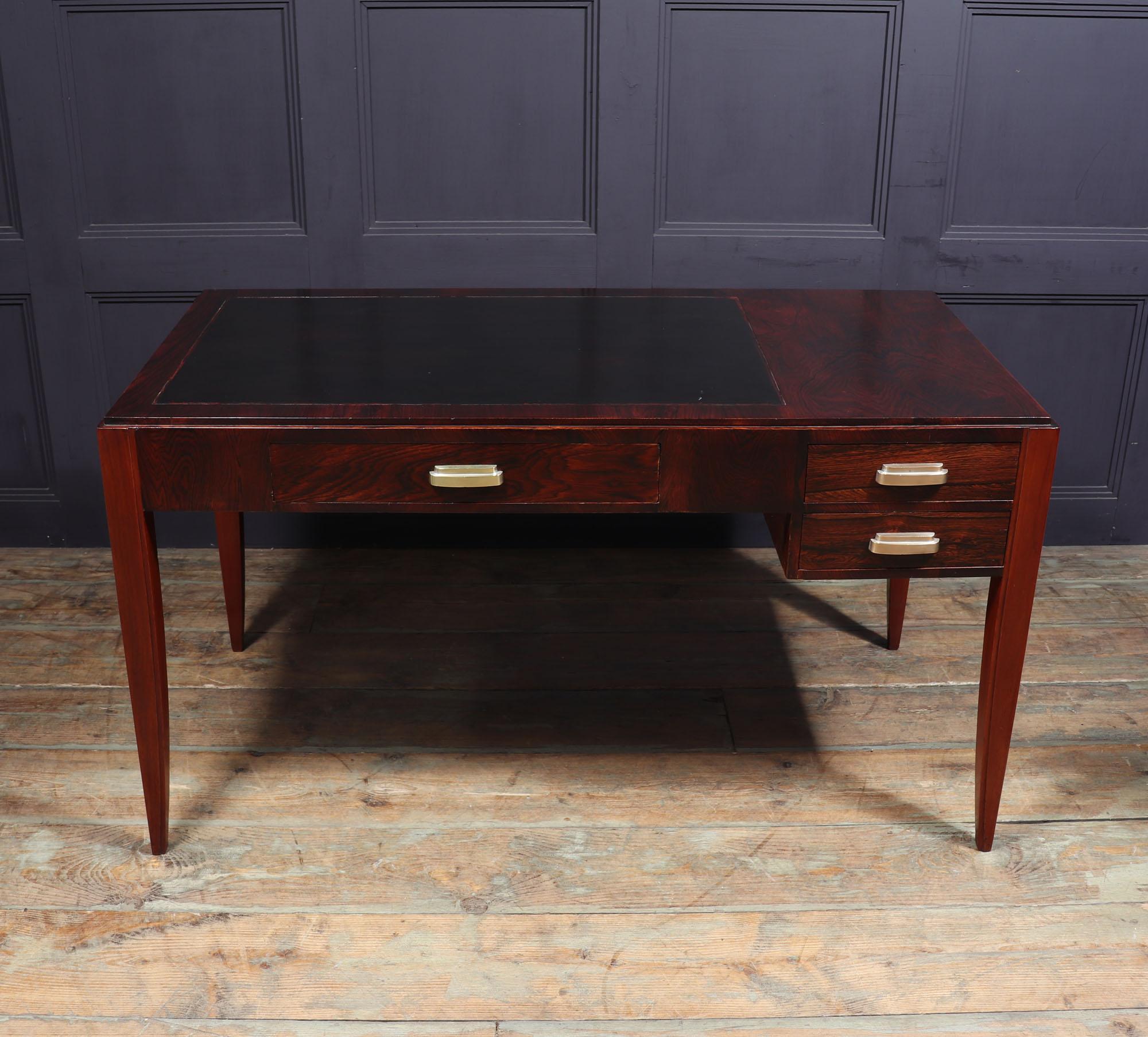 French, Art Deco Desk in Rosewood 2