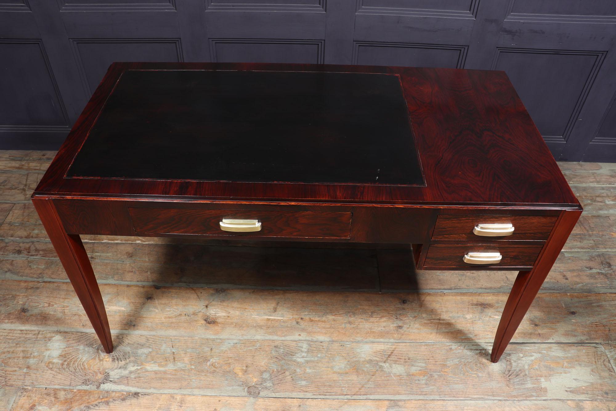 French, Art Deco Desk in Rosewood 3