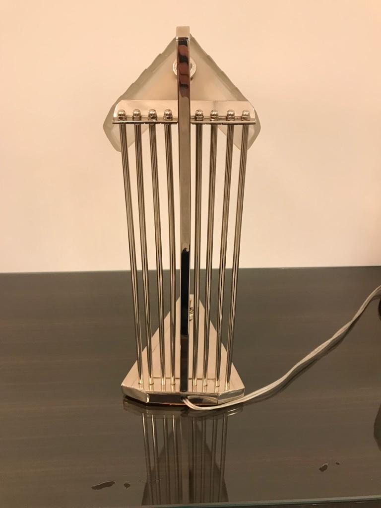 French Art Deco Desk Lamp Signed by Gênet et Michon For Sale 5
