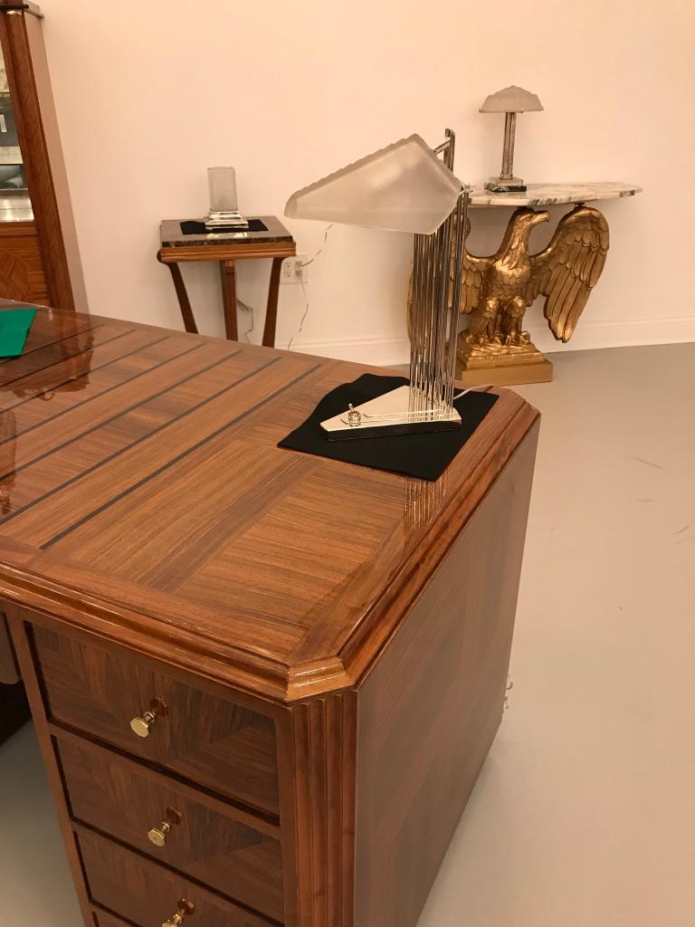 French Art Deco Desk Lamp Signed by Gênet et Michon For Sale 12