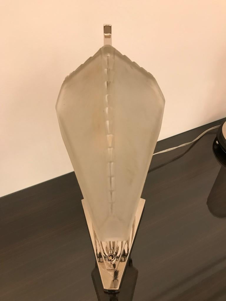 20th Century French Art Deco Desk Lamp Signed by Gênet et Michon For Sale