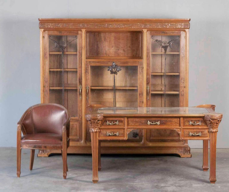 French Art Deco Desk Set Ecole De Nancy Early 20th Century At