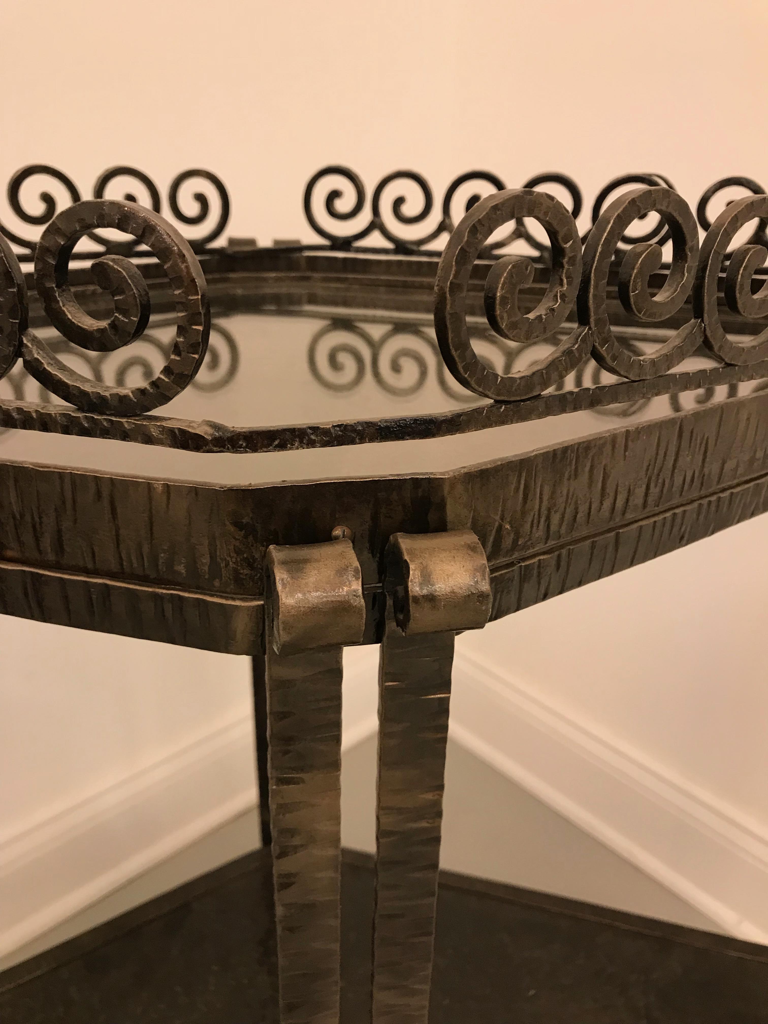 French Art Deco Diamond Accent Table or Cart For Sale 2