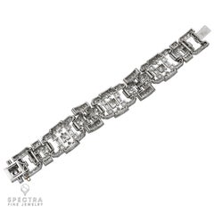 Bracelet français Art déco en diamants, c. 1935