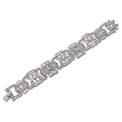 French Art Deco Diamond Bracelet, circa 1935