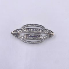 French Art Deco Diamond Brooch, circa 1920