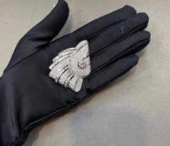 French Art Deco Diamond Brooch