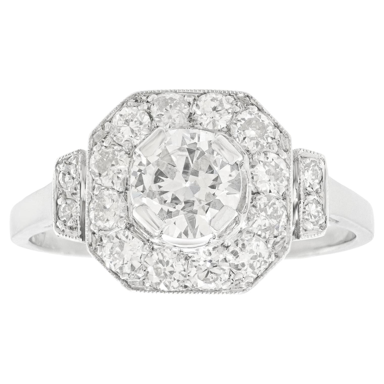French Art Deco Diamond Ring