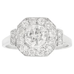 Französischer Art Deco Diamantring