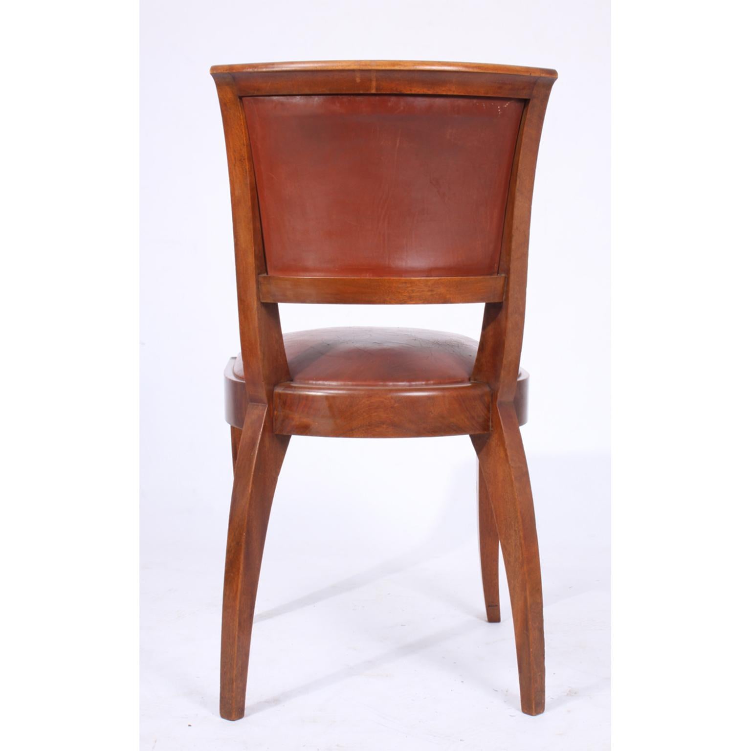 French Art Deco Dining Chairs, circa 1930 2