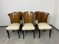 French art deco dining chairs