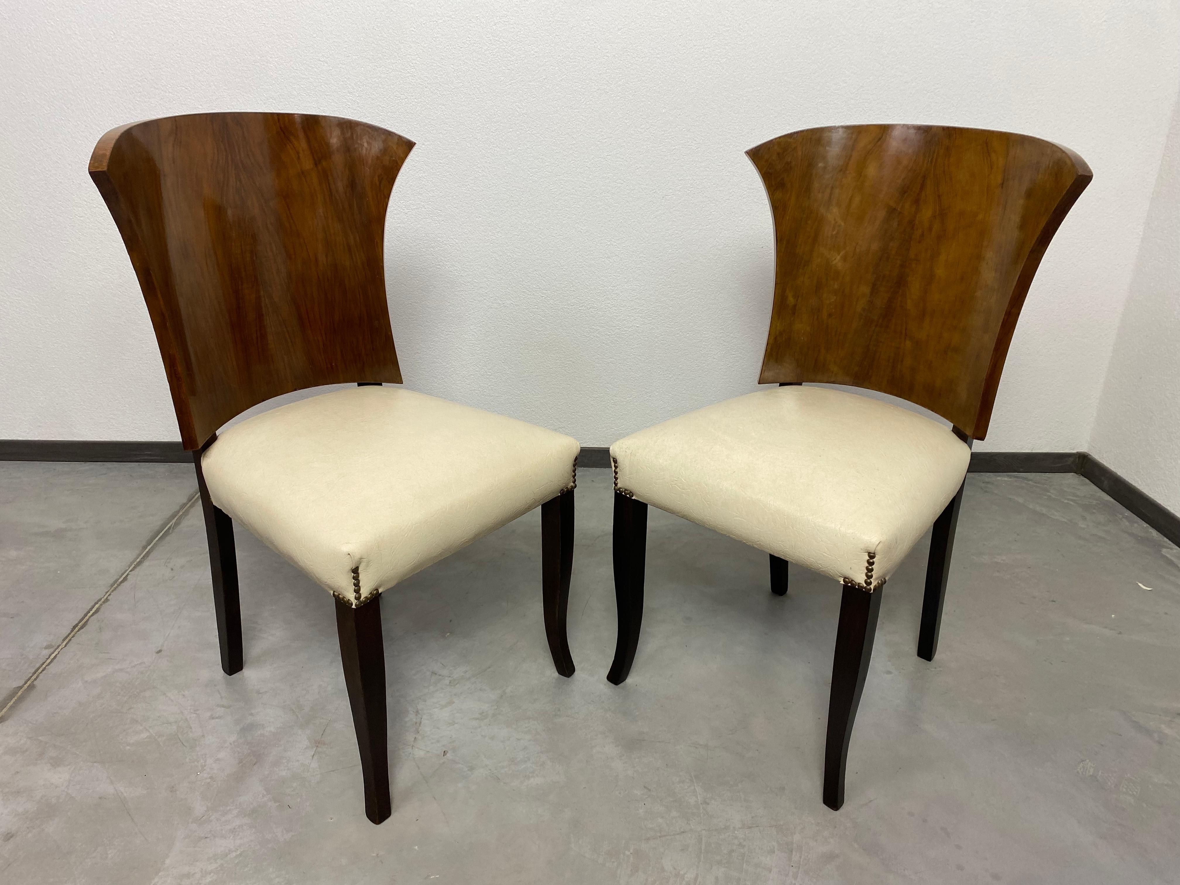 Art Deco French art deco dining chairs For Sale