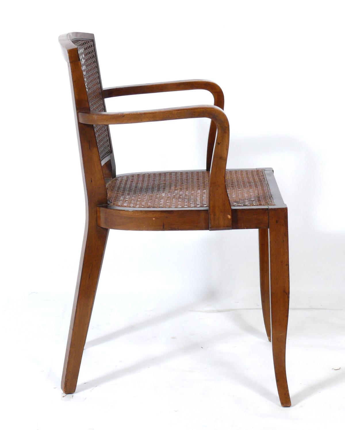 French Art Deco Dining Chairs In Good Condition For Sale In Atlanta, GA