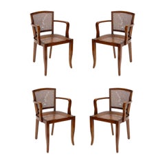 Vintage French Art Deco Dining Chairs