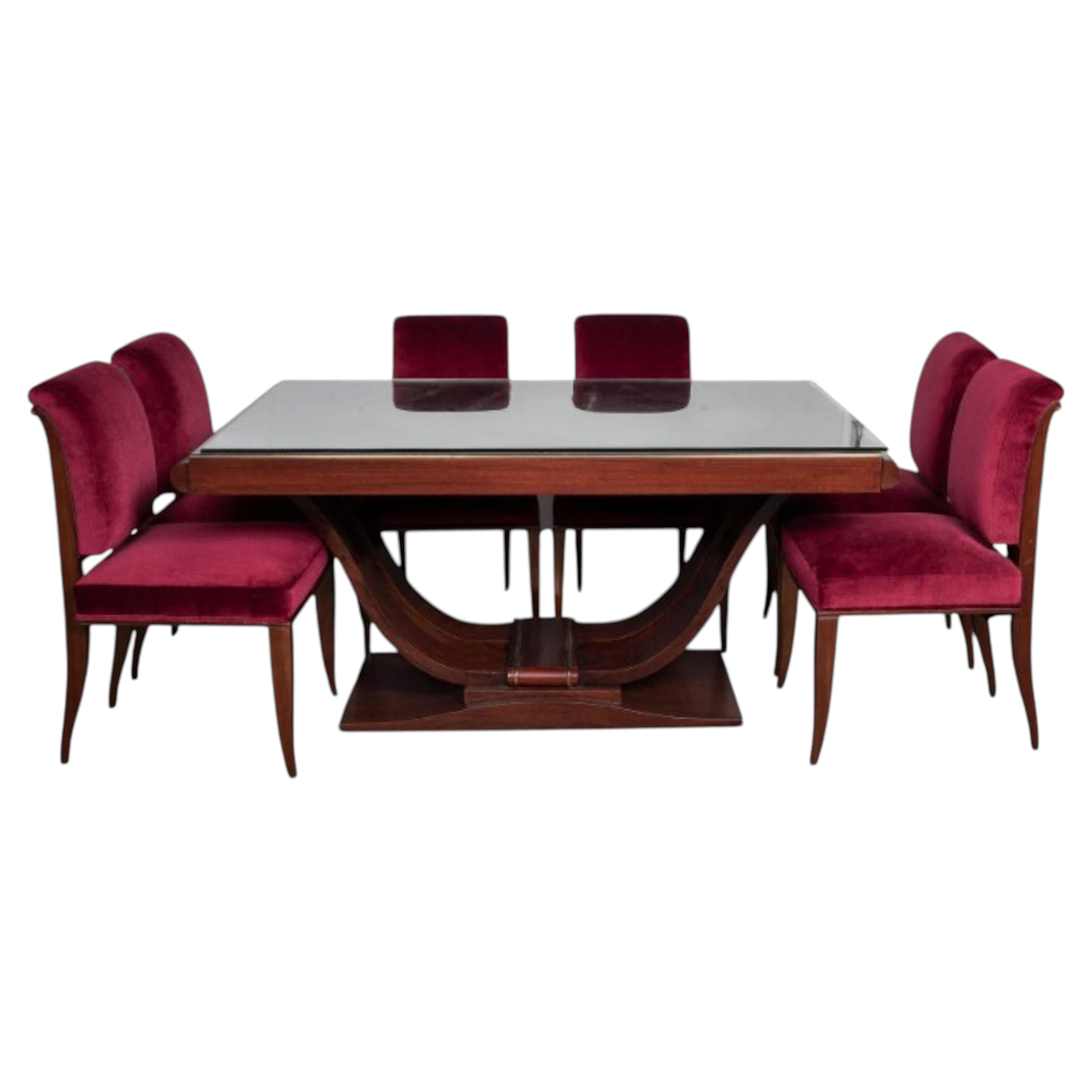 French Art Deco Dining Room Set
