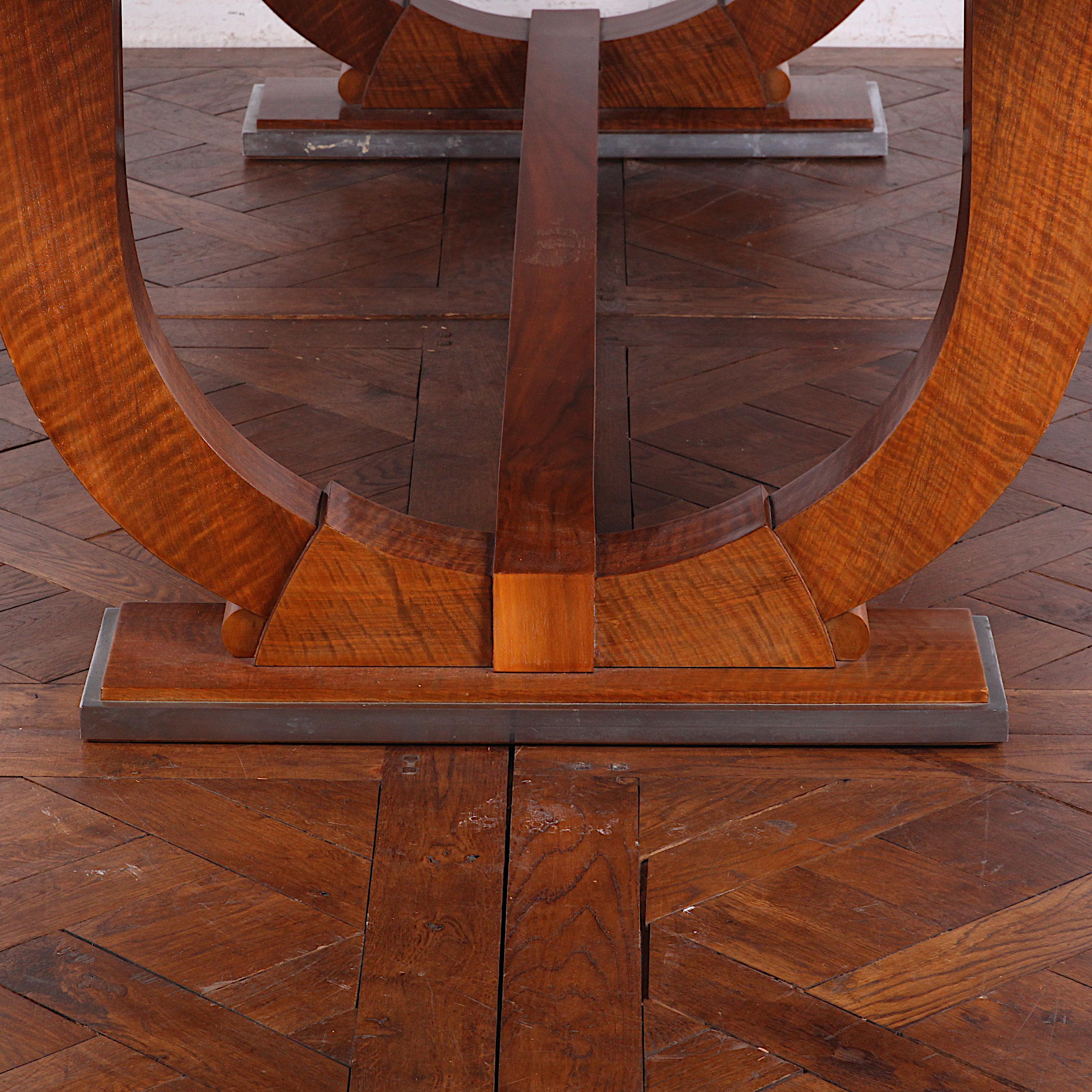 French Art Deco Dining Table by 'Jules Leleu' 1