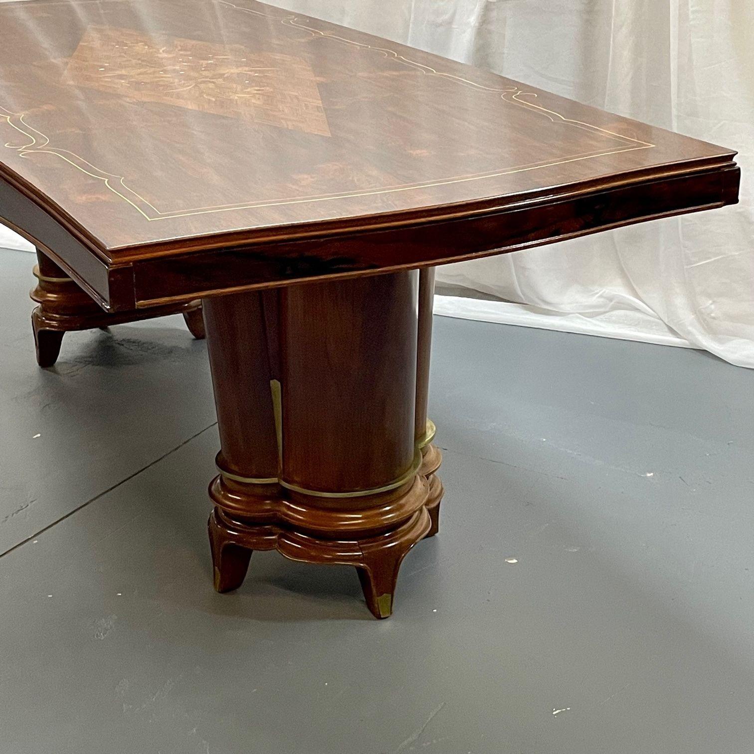 Jules Leleu, Art Deco, Dining Table, Rosewood, Abalone Inlay, France, 1935 For Sale 5