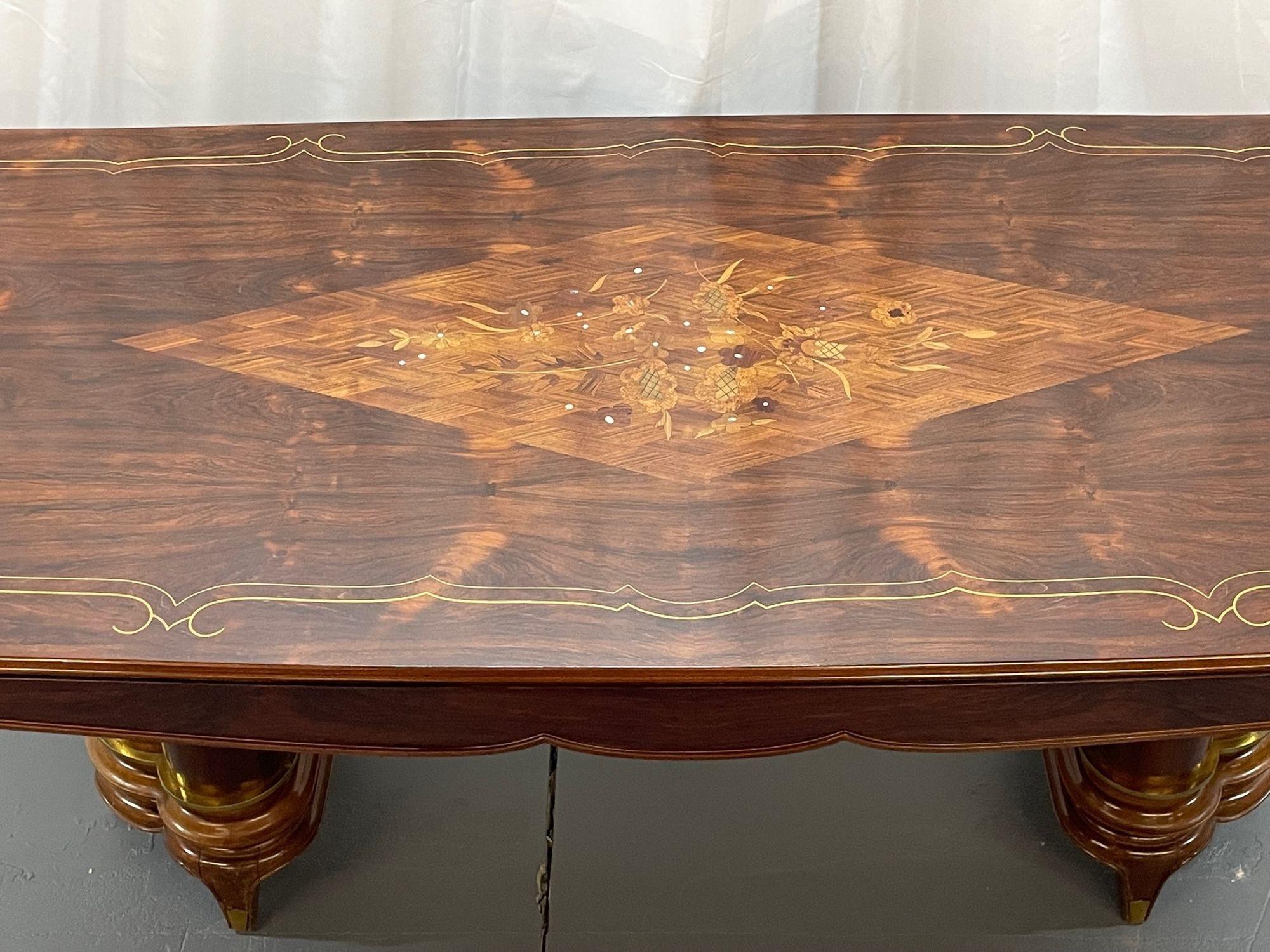 Jules Leleu, Art Deco, Dining Table, Rosewood, Abalone Inlay, France, 1935 For Sale 2