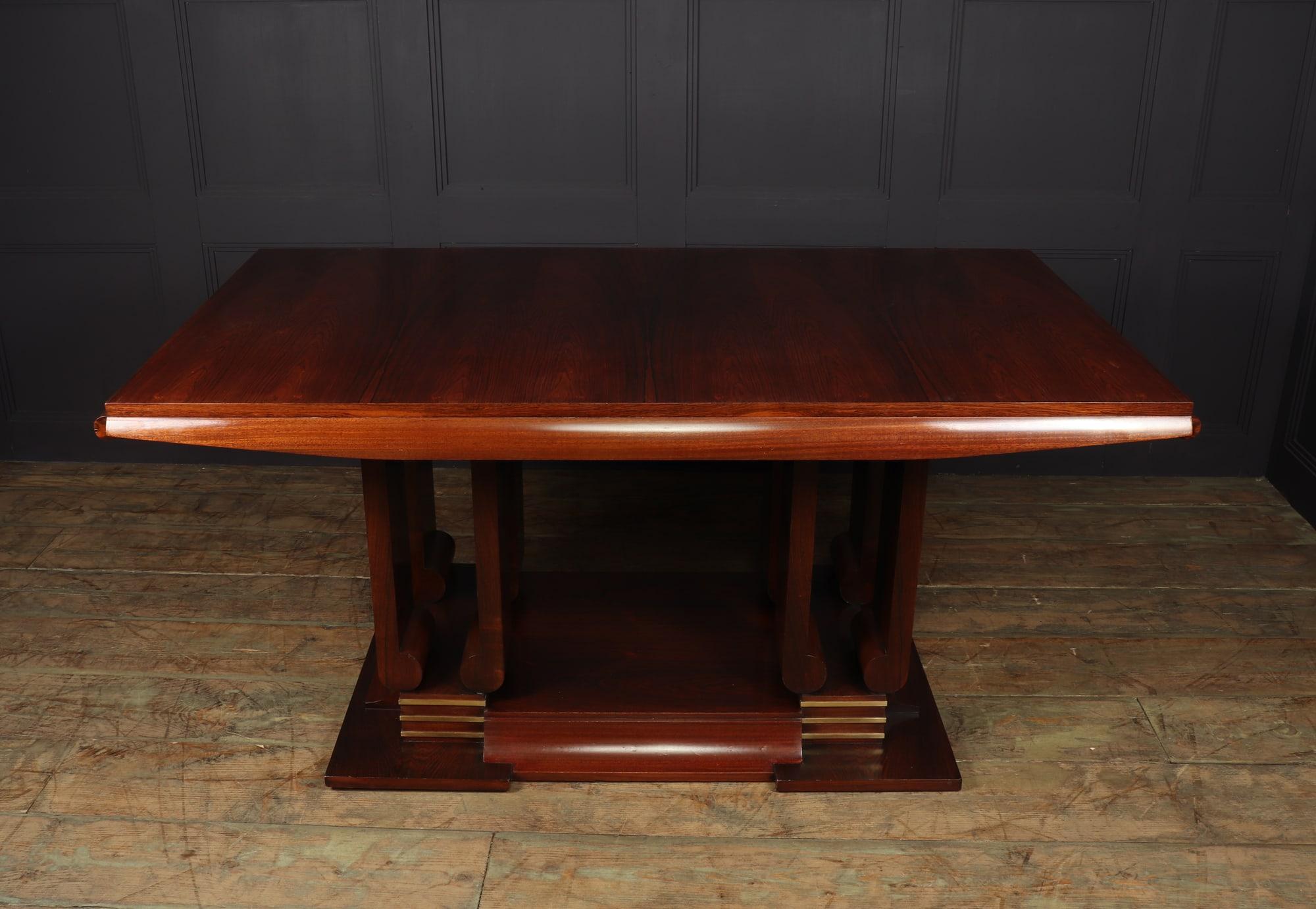 Oak French Art Deco Dining Table c1930