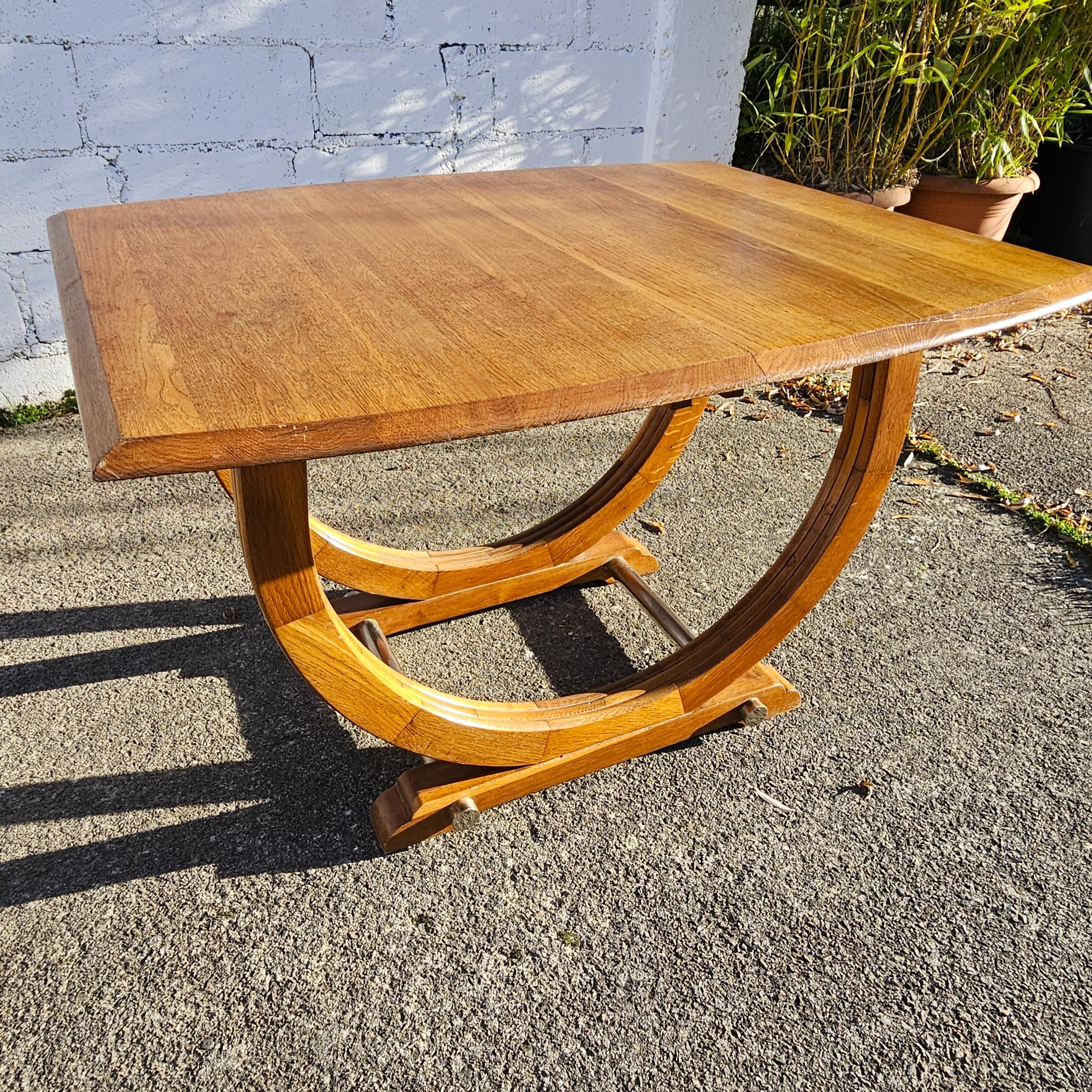 Art déco Table de salle à manger ART DECO française - Table à rallonge ancienne - années 1920 en vente