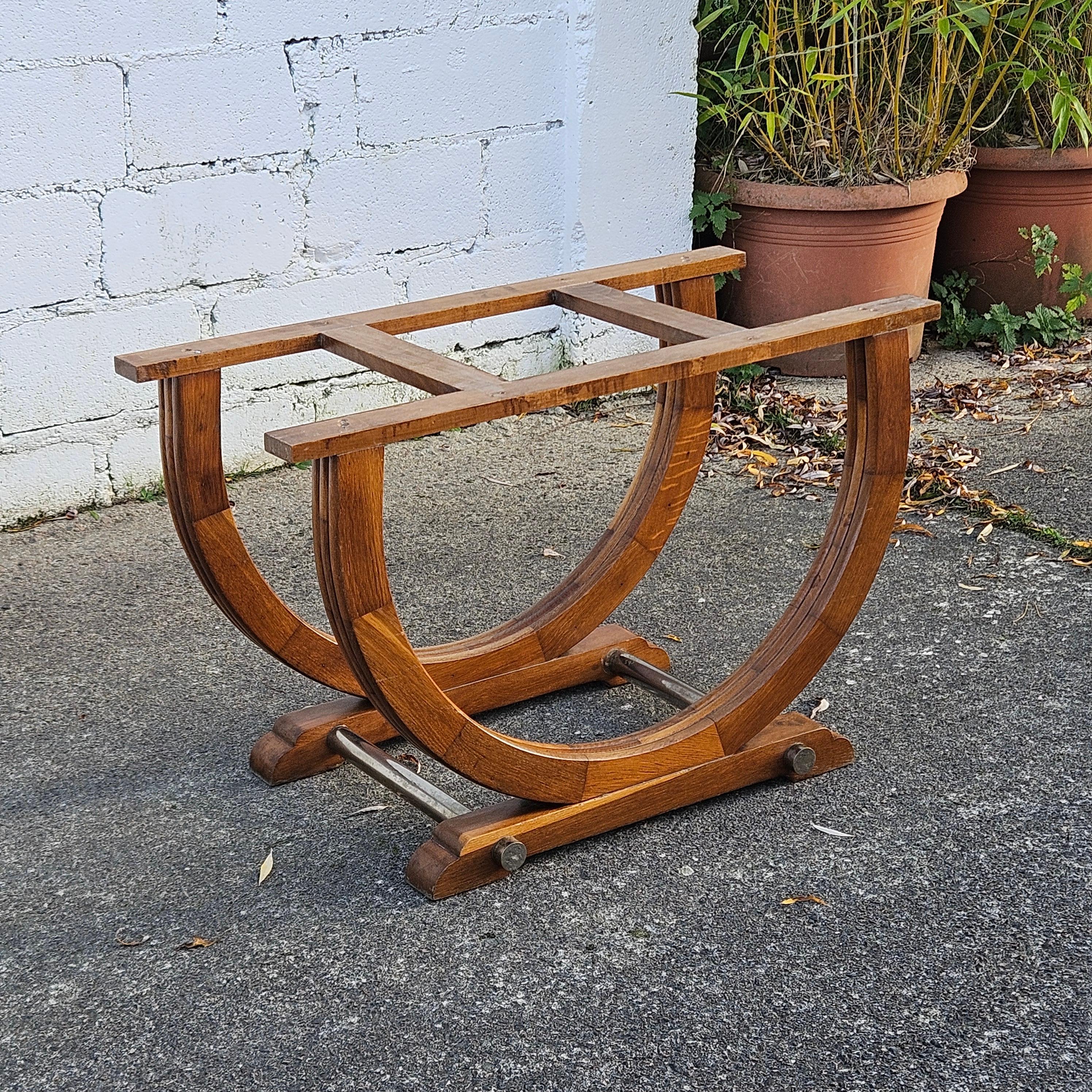 Table de salle à manger ART DECO française - Table à rallonge ancienne - années 1920 Bon état - En vente à Bussiere Dunoise, Nouvel Aquitaine