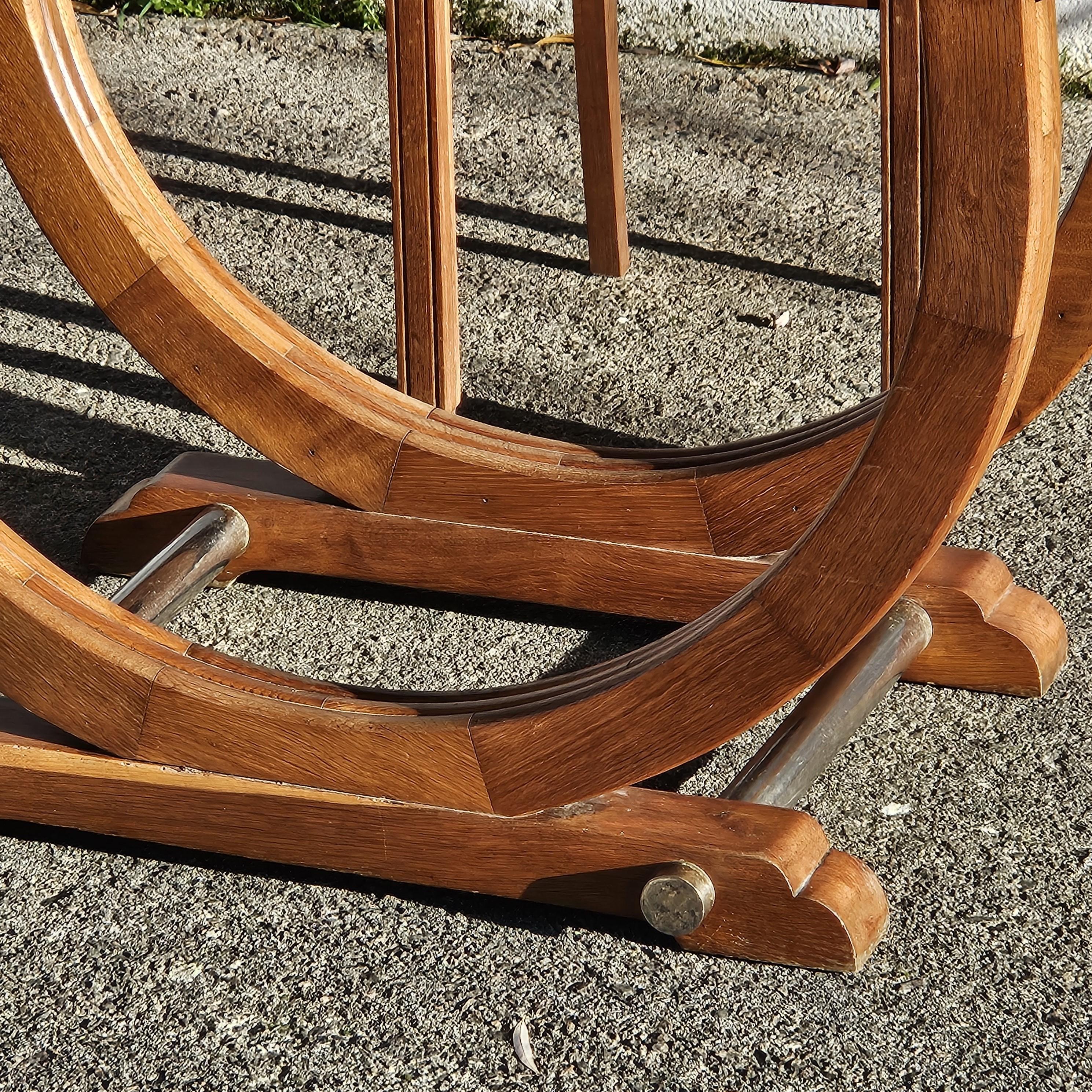 Table de salle à manger ART DECO française - Table à rallonge ancienne - années 1920 en vente 1