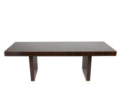 French Art Deco Dining Table in Macassar circa 1930s