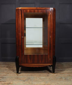French Art Deco display Cabinet in Rosewood