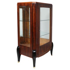 French Art Deco display Cabinet in Rosewood