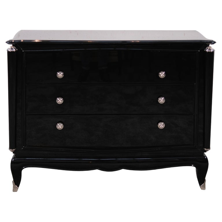 black art deco dresser TOV Furniture Hump 6 Drawer Black Dresser main image 0
