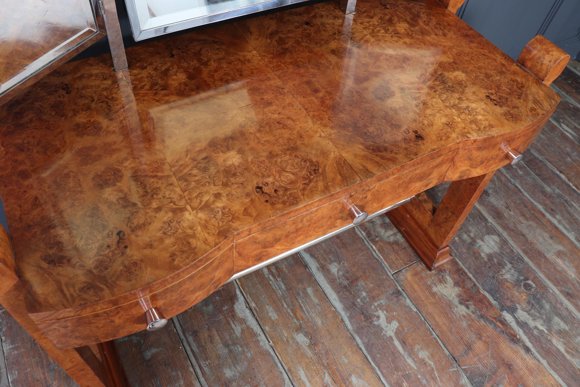 Miroir Table de coiffeuse Art déco française en vente