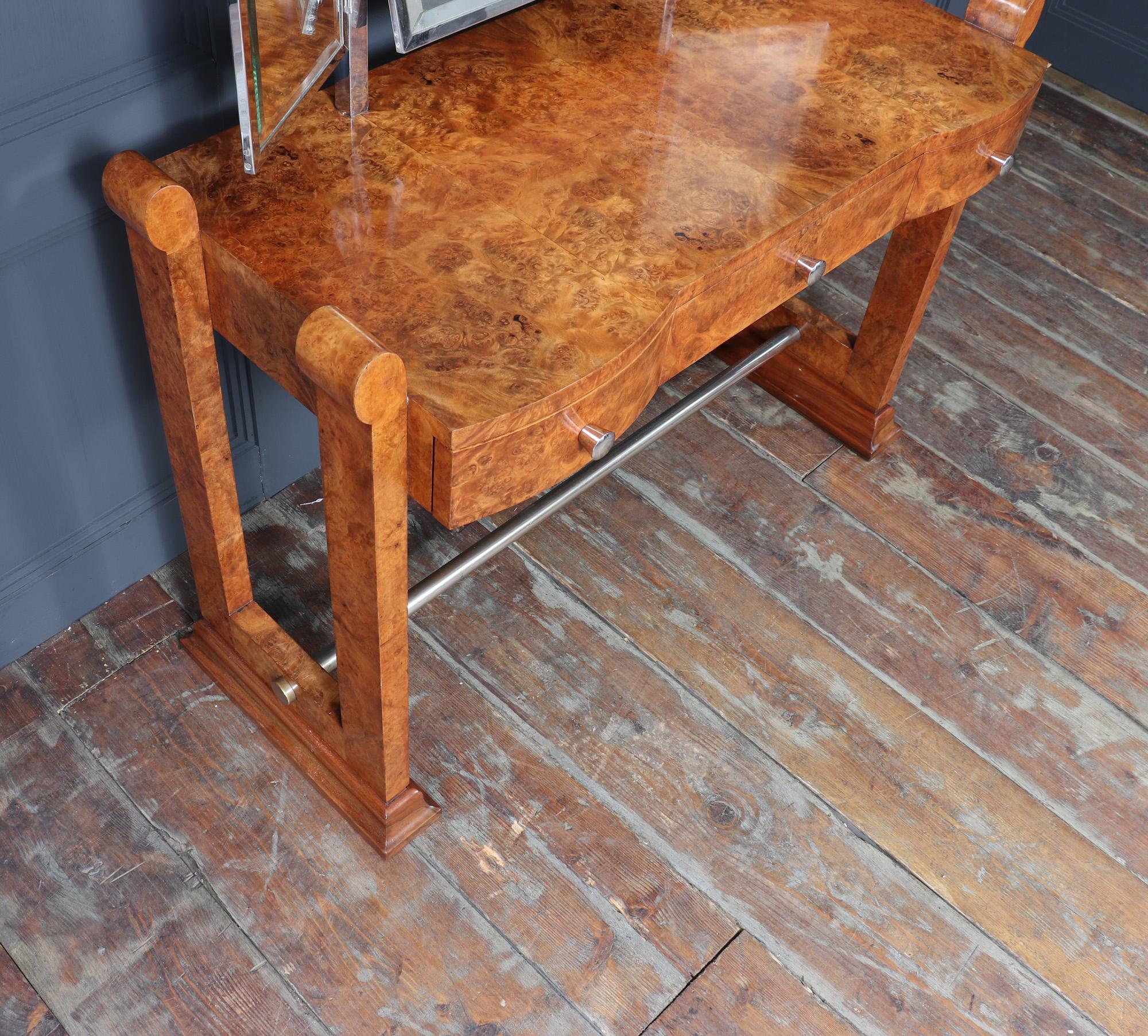 Table de coiffeuse Art déco française en vente 2
