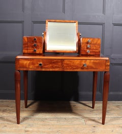 French Art Deco Dressing Table in  Walnut