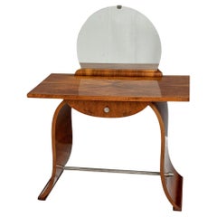 Vintage French Art Deco Dressing Table or Vanity, 1930s