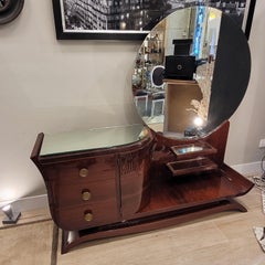 Art Deco Dressing Table Vanity Table Wood Wood bronze French