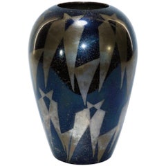 French Art Deco Dunand Style Lacquered Vase