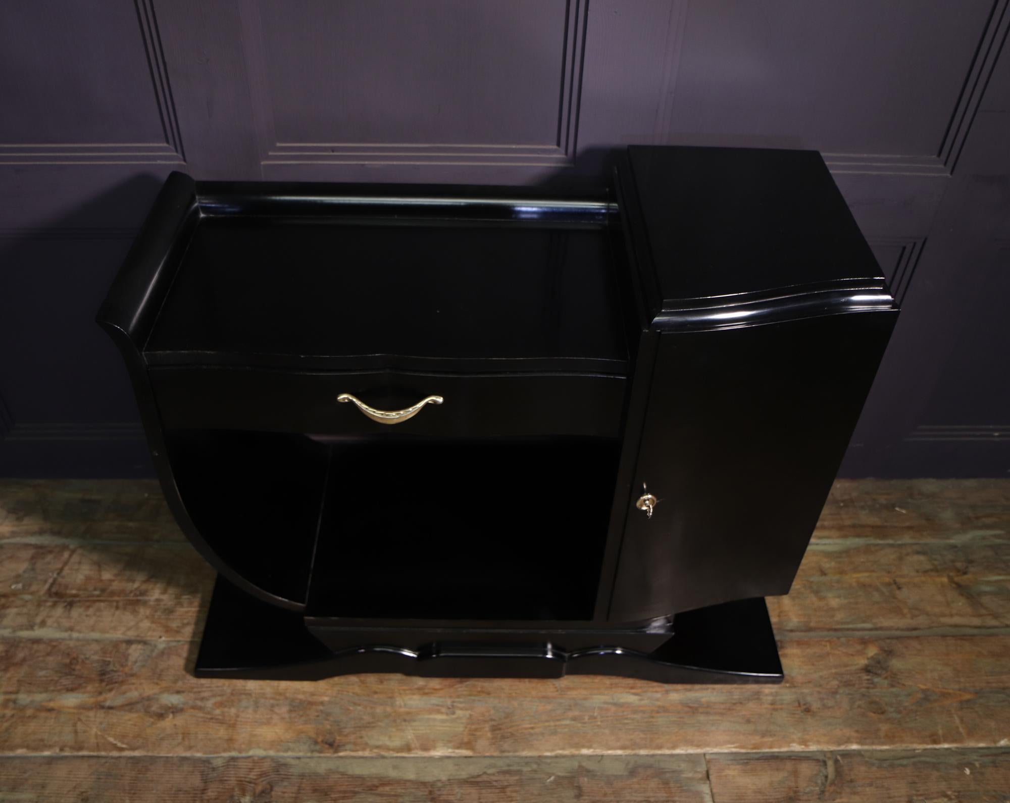 French Art Deco Ebonised Dressing Table In Excellent Condition In Paddock Wood Tonbridge, GB