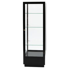 Vitrina francesa Art Déco de cristal ebonizado