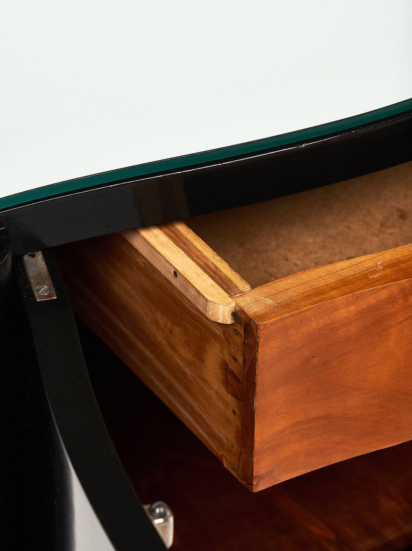 French Art Deco Ebonized Side Tables 4