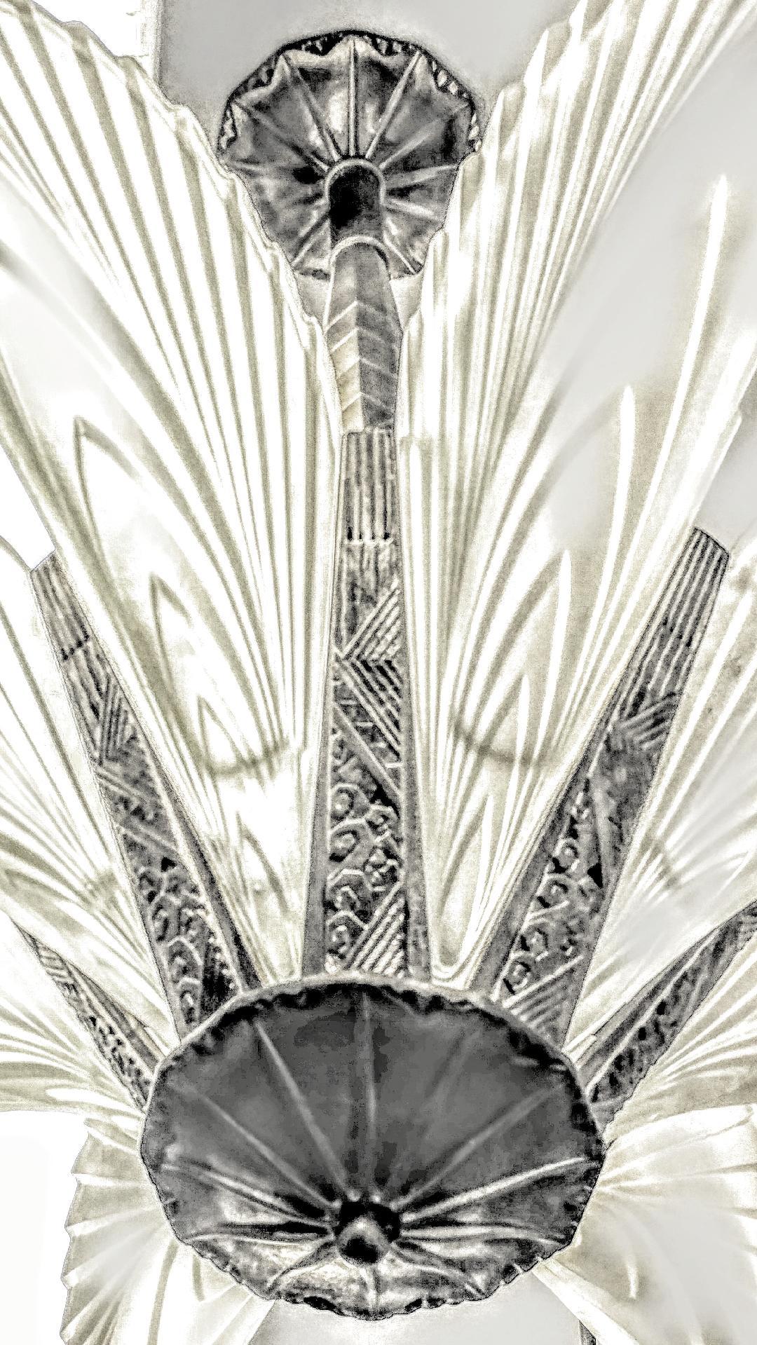 art deco feather