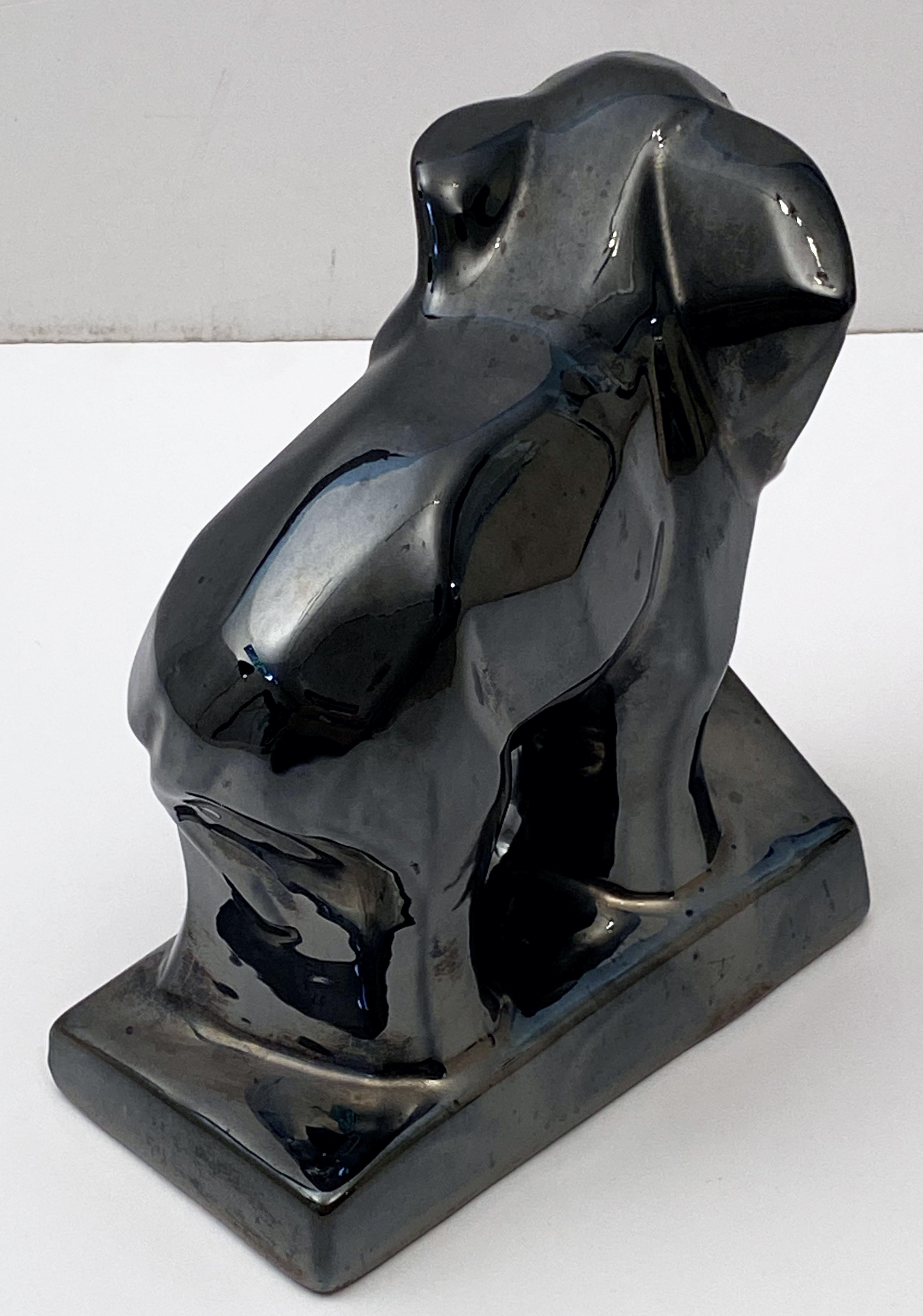 French Art Deco Elephant Figurine in the Cubist Style 10
