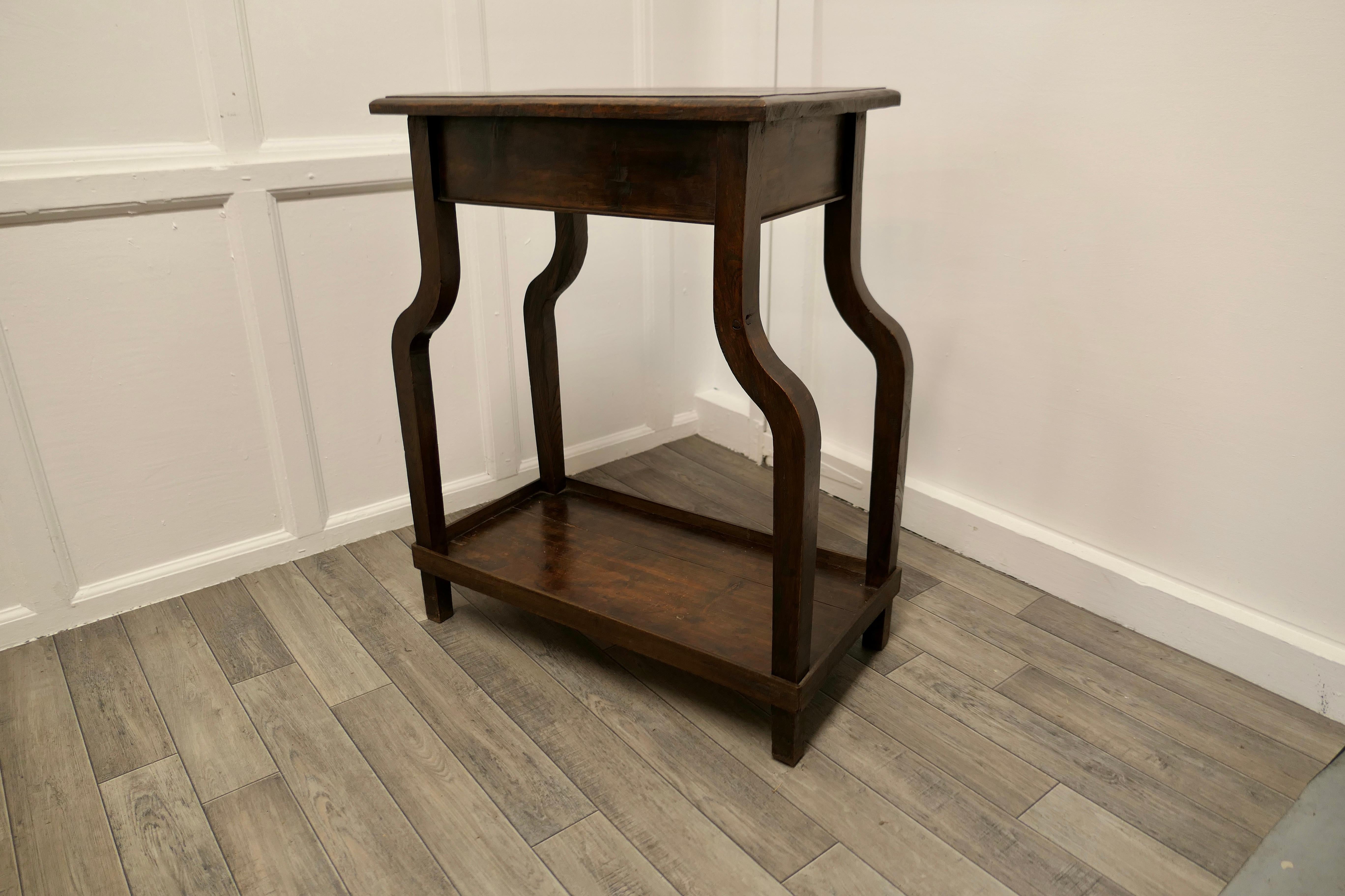 French Art Deco Elm Table 1