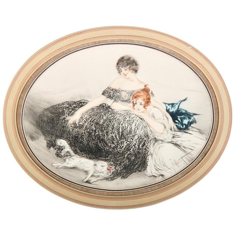 French Art Deco Etching by Louis Icart at 1stDibs