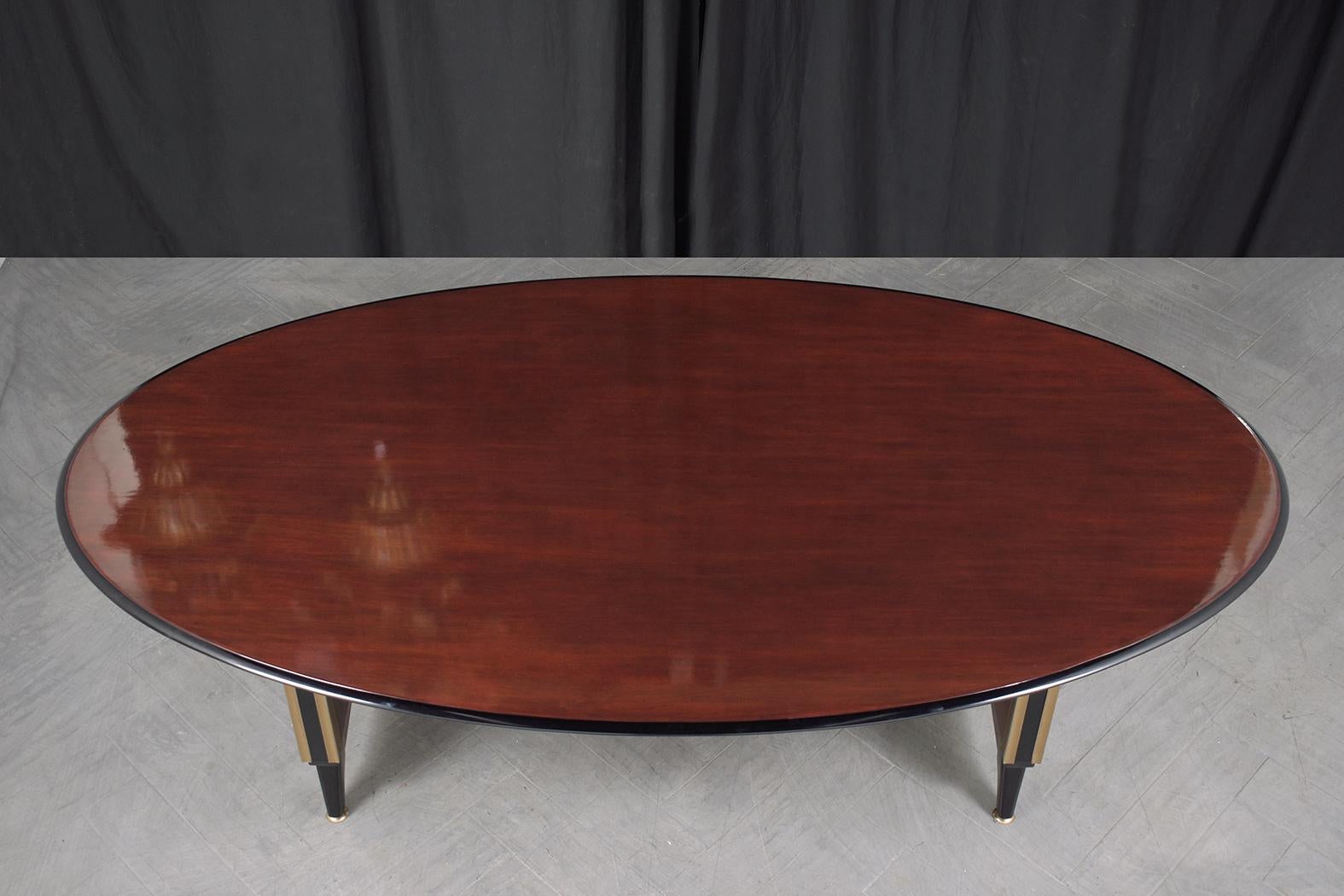 Art Deco 1950s French Executive Desk: The Epitome of Mid-Century Elegance and Function For Sale