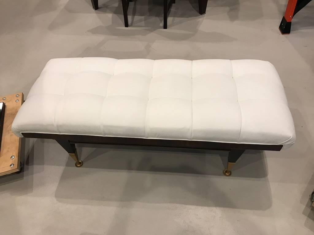 Mid-20th Century French Art Deco Exotic Macassar Bench